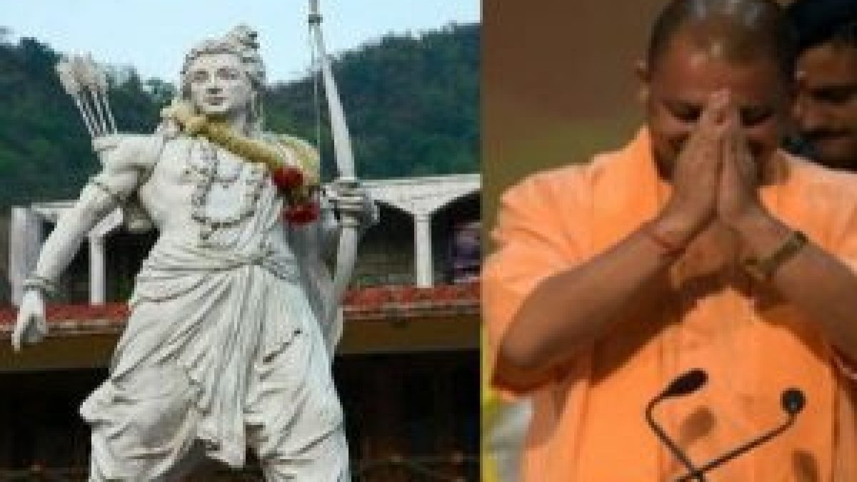 CM Yogi Adityanath unveiled a 7 foot tall statue of Lord Rama at the Shodh Sansthan museum