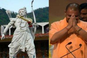 CM Yogi Adityanath unveiled a 7 foot tall statue of Lord Rama at the Shodh Sansthan museum
