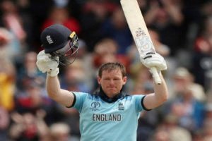 England captain Eoin Morgan set the world record for most sixes in an ODI