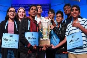For the first time in 92 years, 6 Indian-origin kids among 8 won the National Spelling Bee Contest