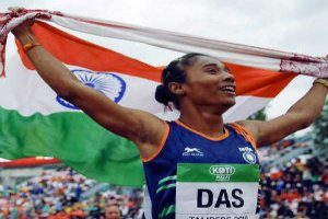 Hima Das won the women's 200m gold in the Poznan Athletics Grand Prix in Poland