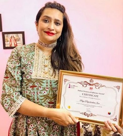 Indian Women of Influence award