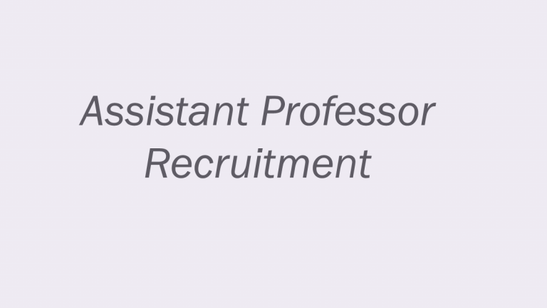 college assistant professor recruitment 2019