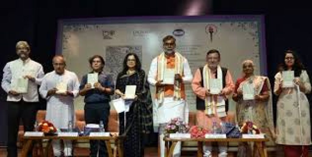 Union Minister of State for Culture and Tourism Shri Prahlad Singh Patel launches the book ‘the Diary of Manu Gandhi’