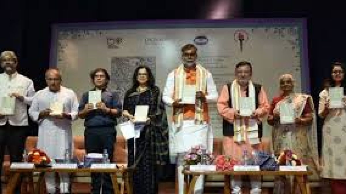 Union Minister of State for Culture and Tourism Shri Prahlad Singh Patel launches the book ‘the Diary of Manu Gandhi’