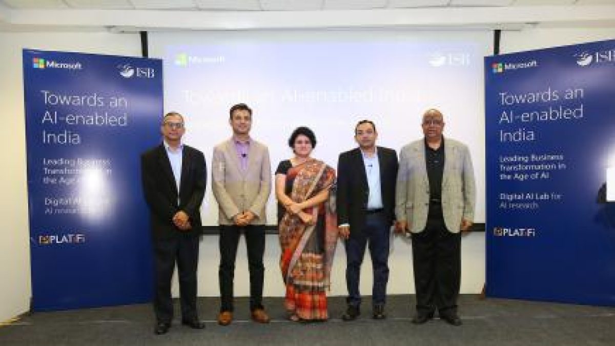 Microsoft and ISB sign MoU to set up AI Digital Lab