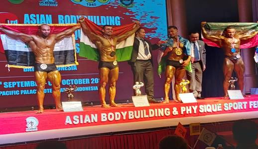 Maj AQ Khan Won Silver Medal in 53rd Asian Body Building and Physique Sports Championship 2019