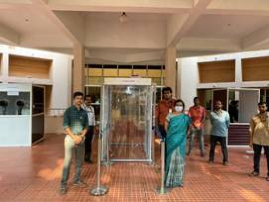 SCTIMST develops disinfection gateway & facemask disposal bin