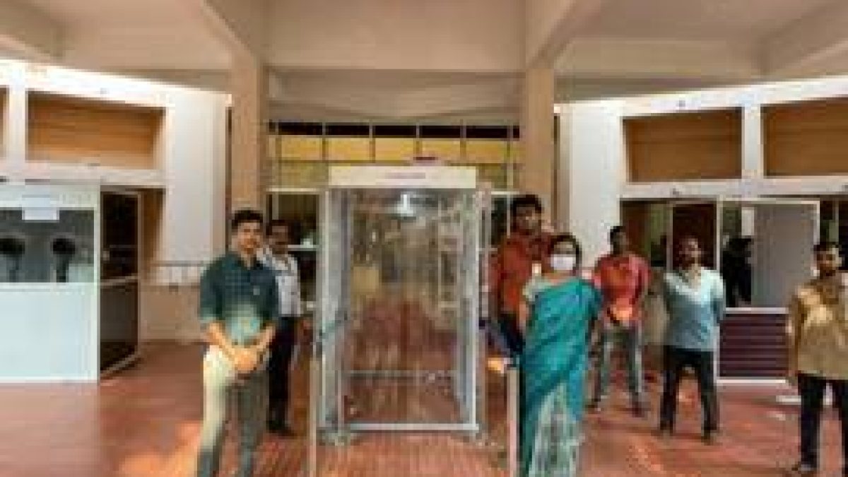 SCTIMST develops disinfection gateway & facemask disposal bin