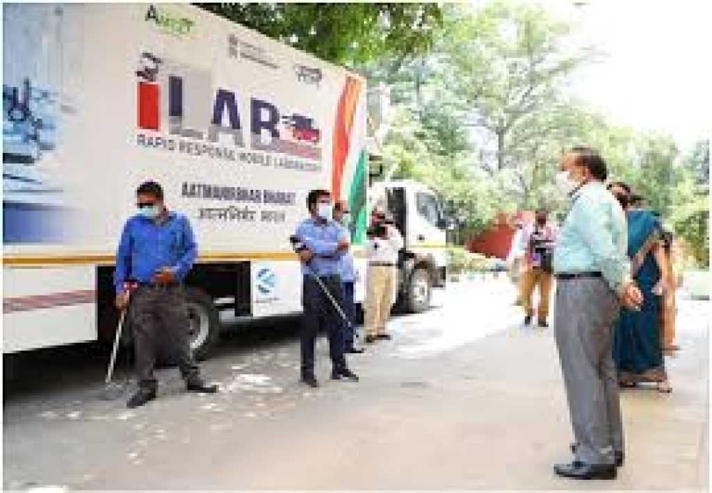 Govt. Launched DBT – AMTZ Mobile Diagnostic Unit for Covid Testing- I-Lab