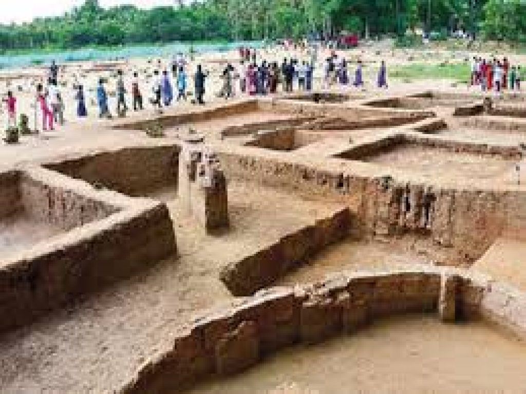 Skeletal remains of a child excavated as part of Keeladi’s 6th phase excavation