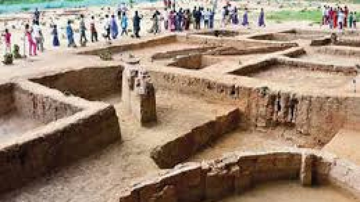 Skeletal remains of a child excavated as part of Keeladi’s 6th phase excavation