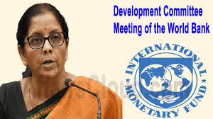 Nirmala Sitharaman attends the 101st Development Committee Meeting: IMF