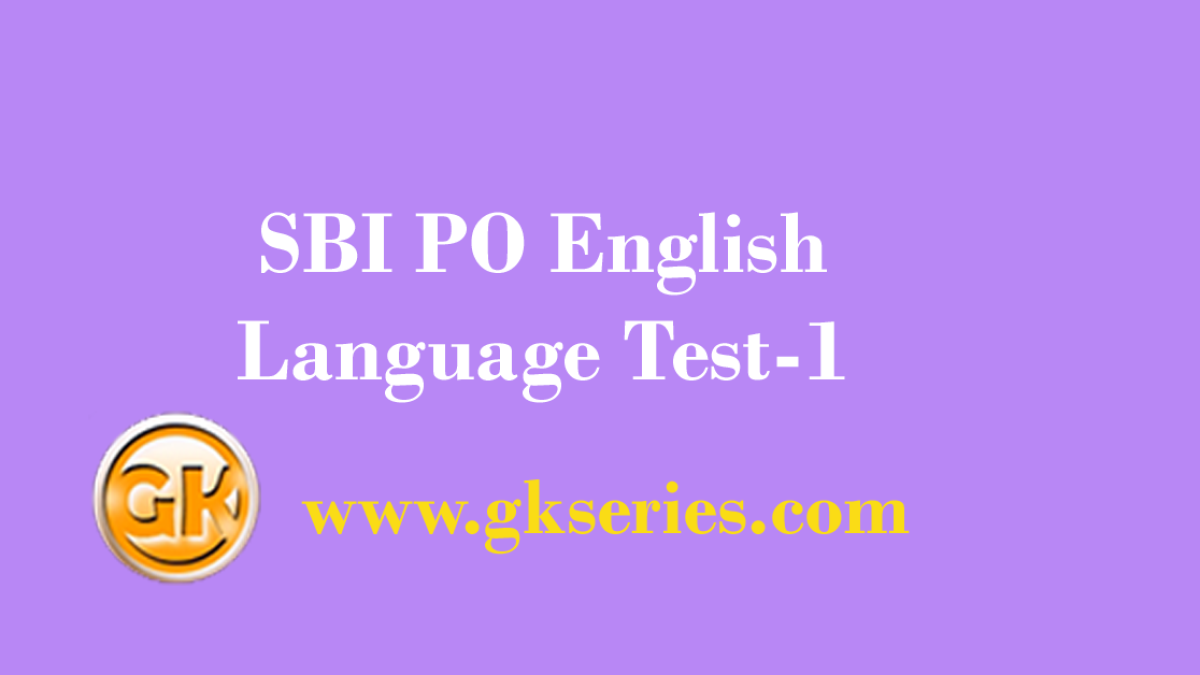 SBI PO English Language Test-1