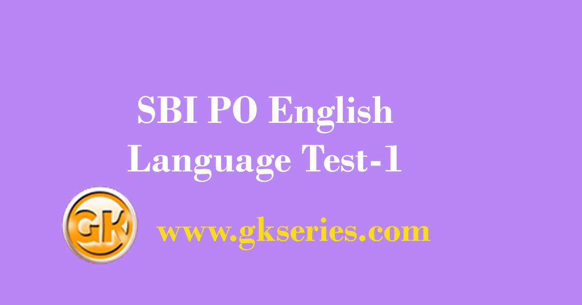 SBI PO English Language Test-1