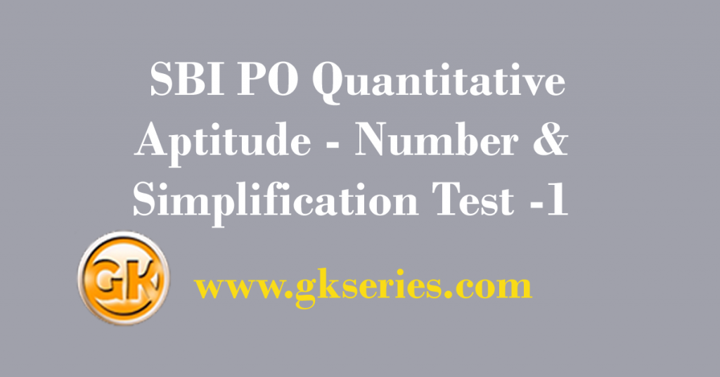 Sbi Po Quantitative Aptitude Online Test