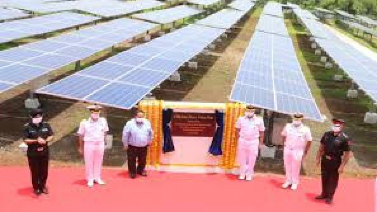 Two Mega Watt Solar Power Plant at Naval Station Karanja