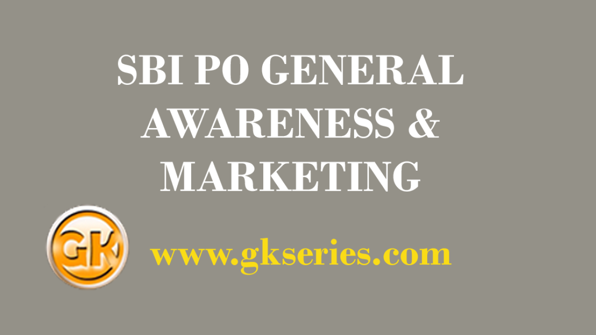 Daily Free Mock Test – 25 July, 2020 | SBI PO General Awareness & Marketing Test -1