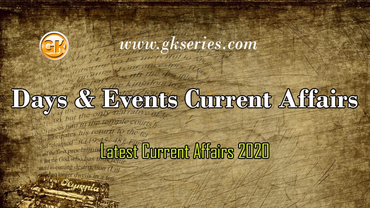 Days & Events Current Affairs