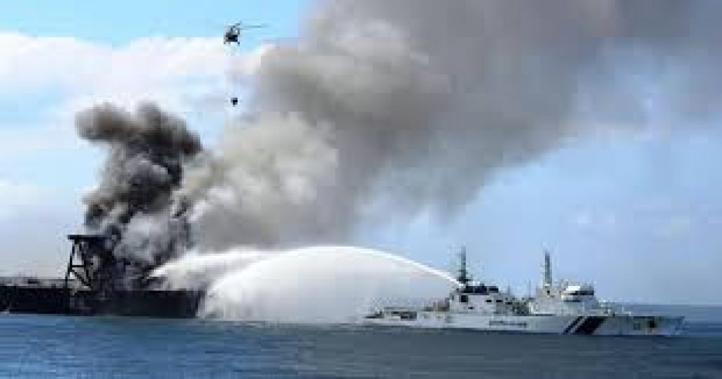 Fire on tanker off Sri Lanka coast doused