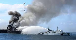 Fire on tanker off Sri Lanka coast doused
