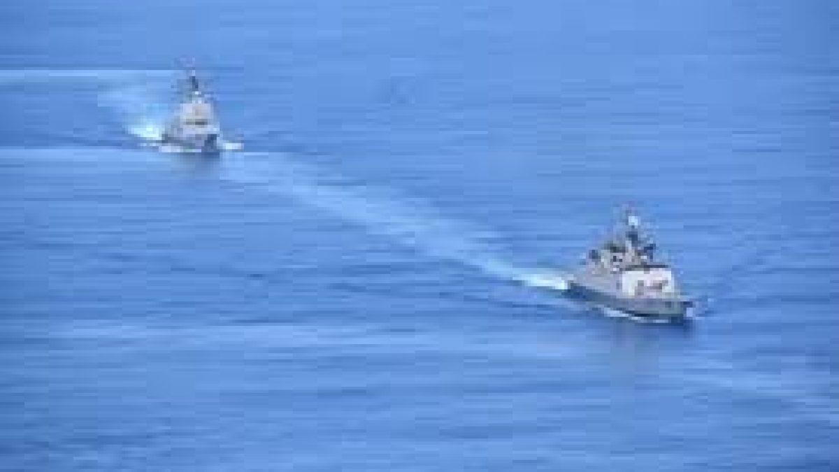Passage Exercise between Australian, Indian Navy underway in East Indian Ocean