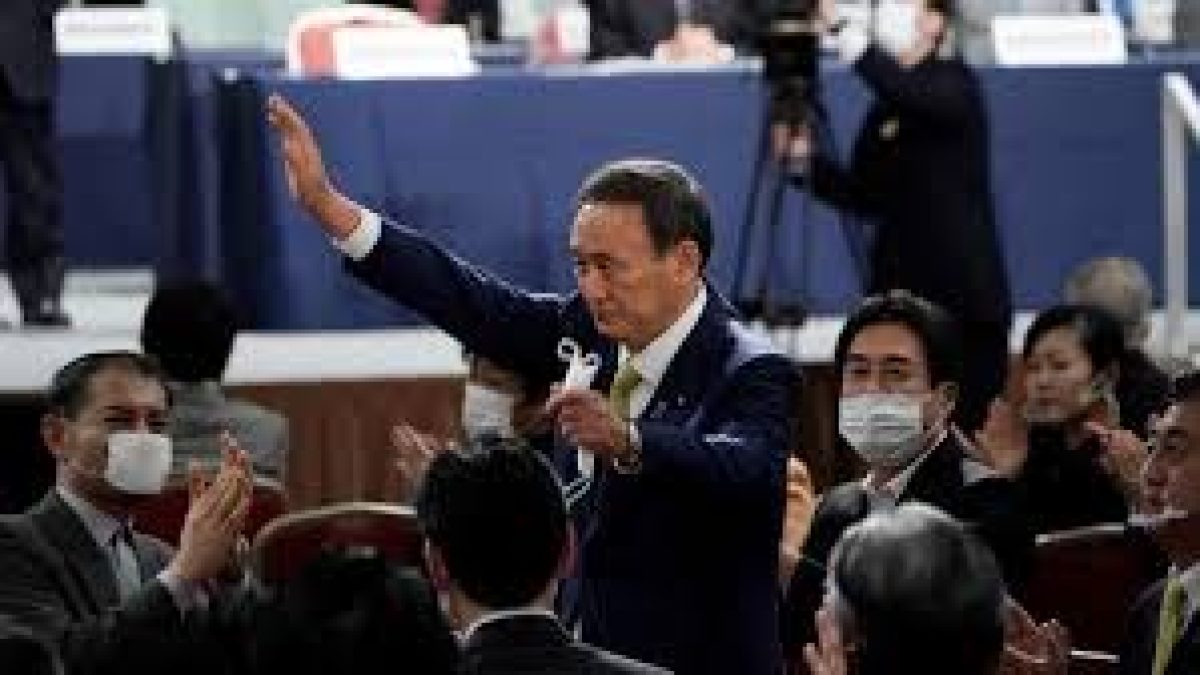 Yoshihide Suga elected as new head of Japan's ruling party