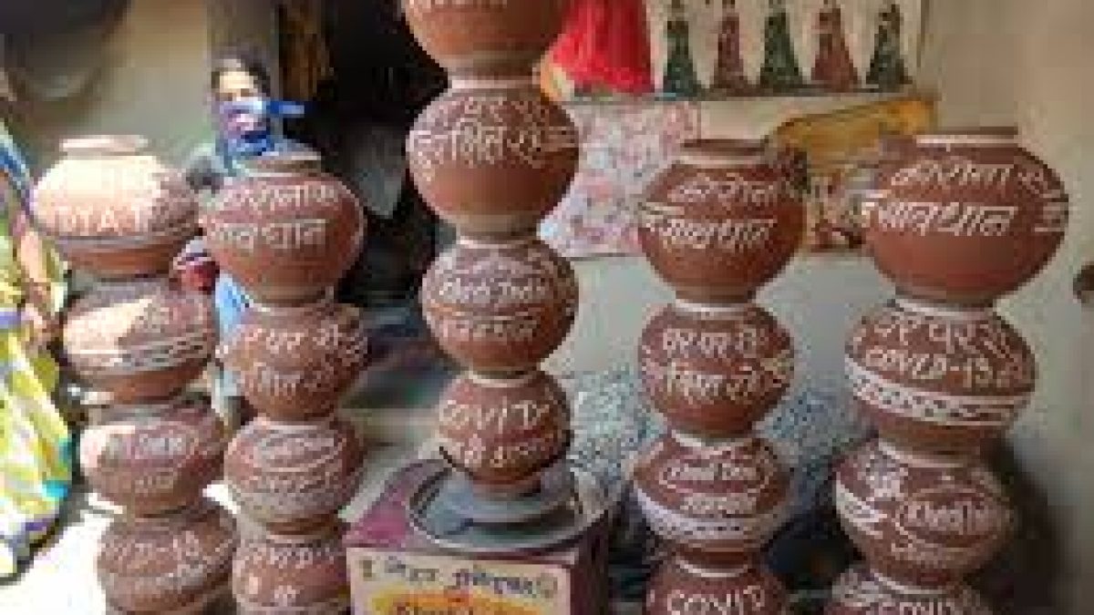 KVIC Potters using innovative methods to prevent spread of Corona virus