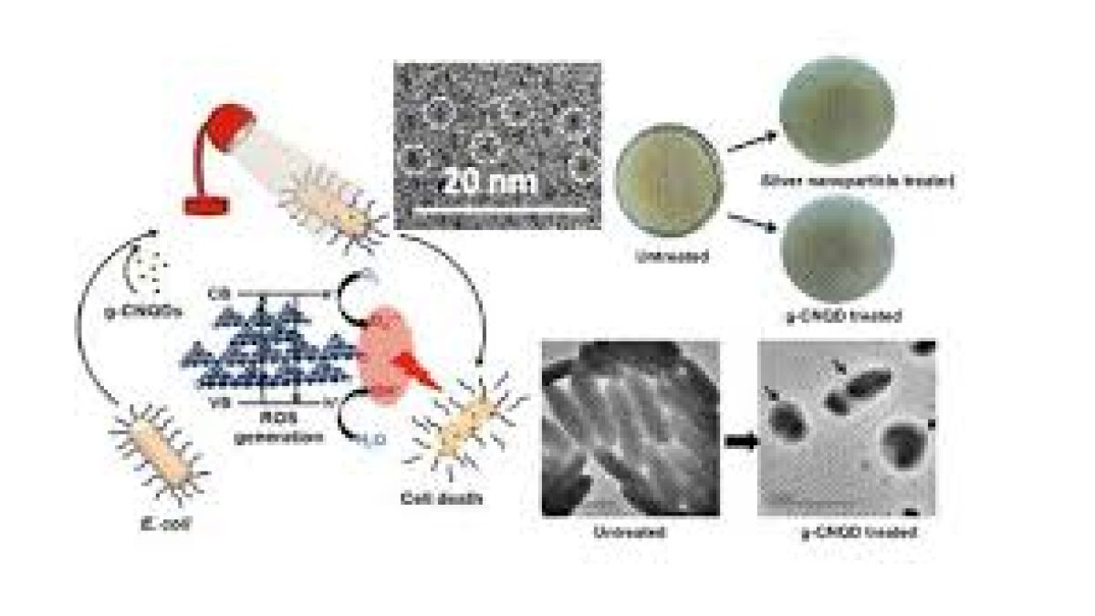 Nanomaterial to disinfect garments under visible light exposure