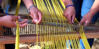 Oaxaca – the khadi being woven in a Mexico village