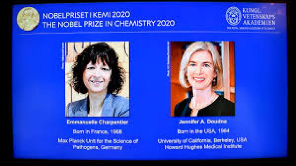 U.S.-French duo won Nobel Chemistry Prize for gene editing tool