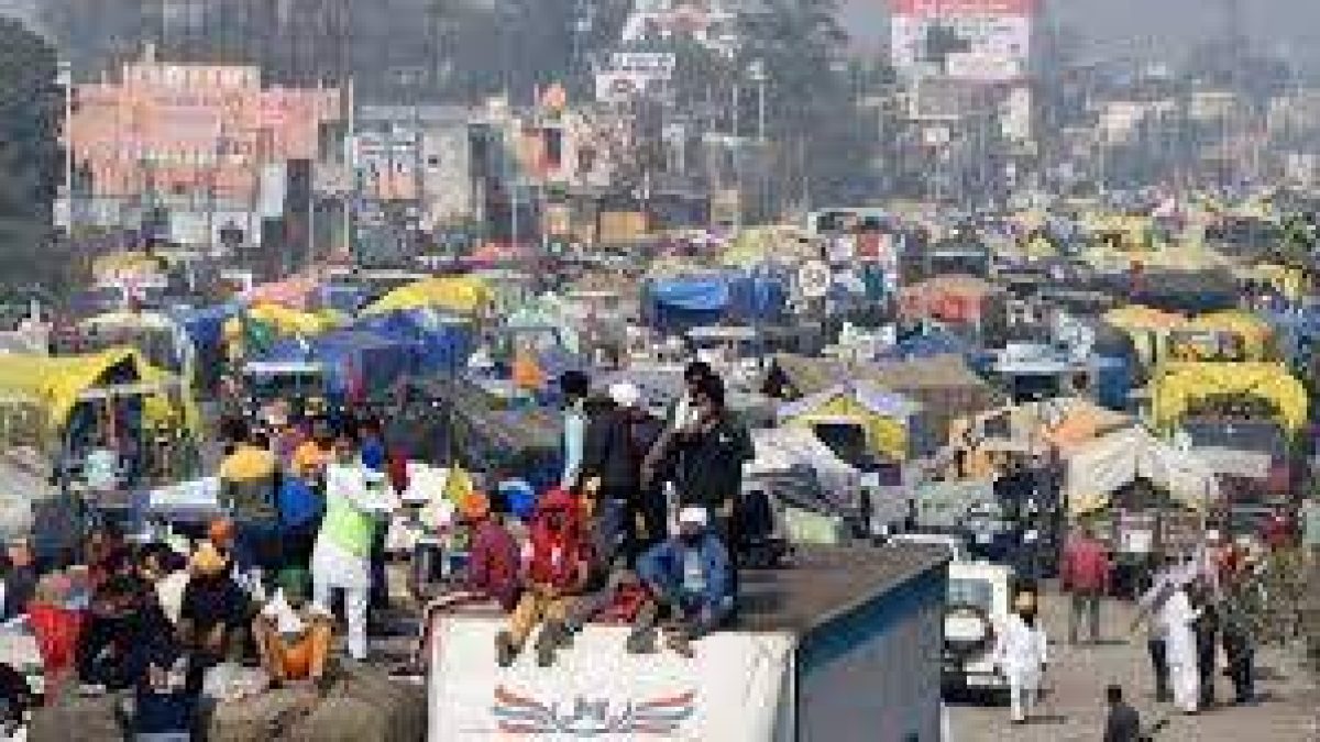 Farmer’s protesting at Singhu Border