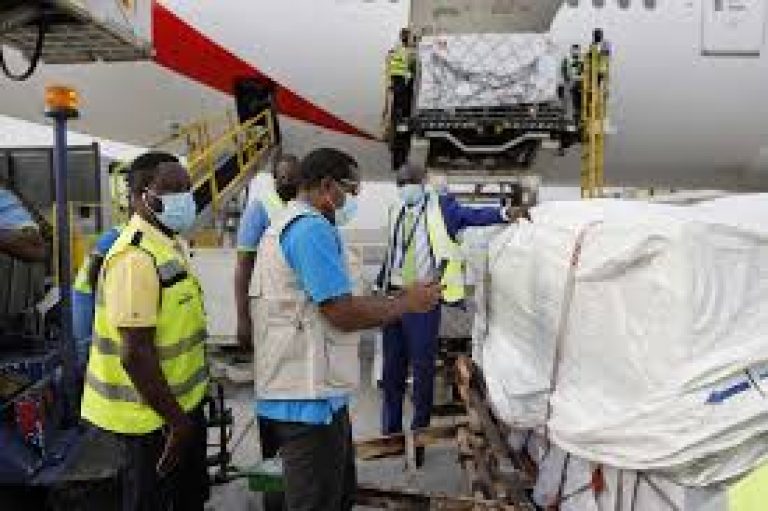 COVID-19 vaccine doses shipped by the COVAX Facility head to Ghana