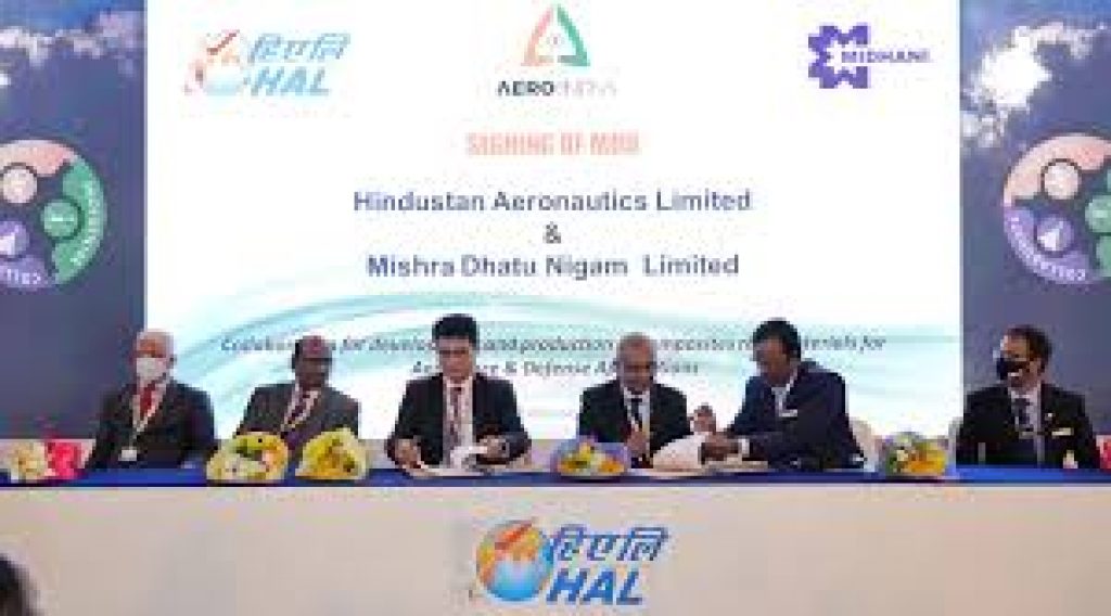 HAL signed MoU with MIDHANI to develop, manufacture composite raw materials
