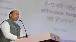 Raksha Mantri launched E-Chhawani portal & mobile app