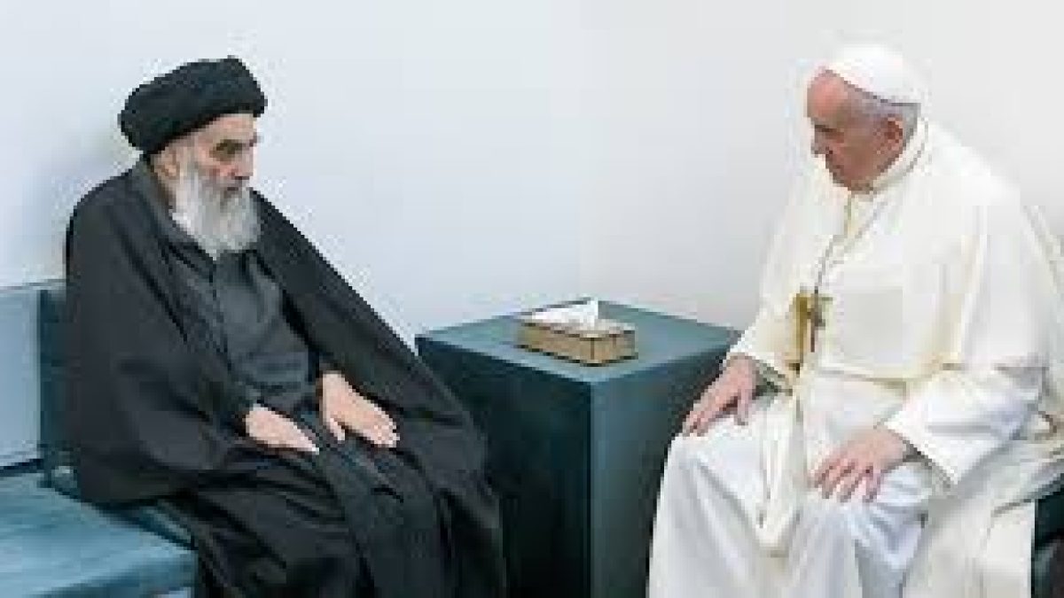 Pope Francis meets Iraq’s Shia leader al-Sistani