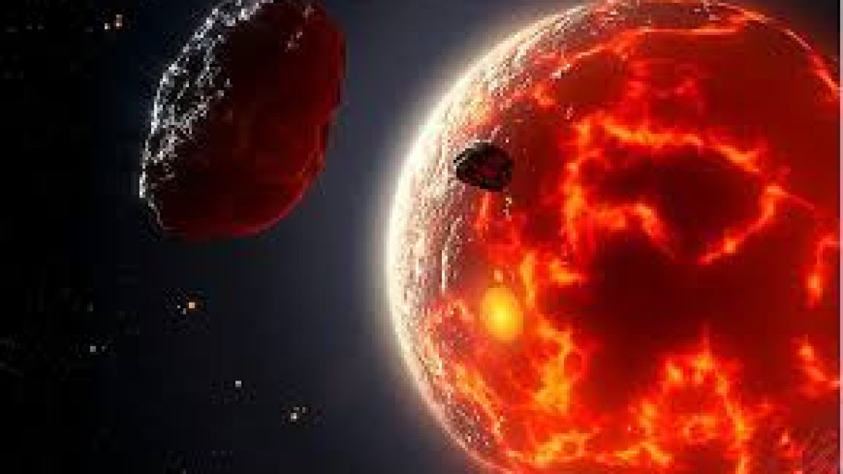 Rare encounter of celestial bodies