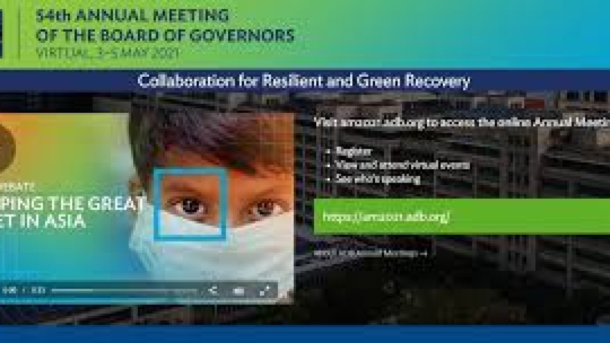 Asian Development Bank’s annual meeting 2021