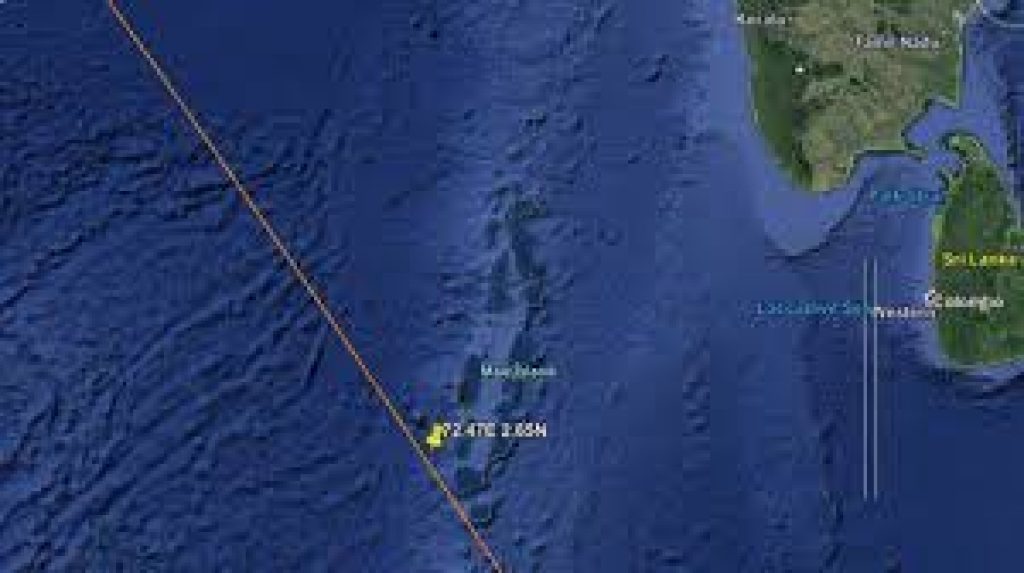China’s Rocket Crashed near Maldives in the Indian Ocean