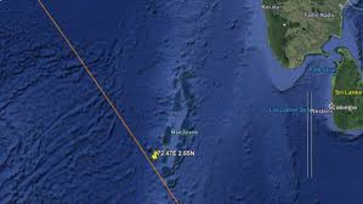 China’s Rocket Crashed near Maldives in the Indian Ocean