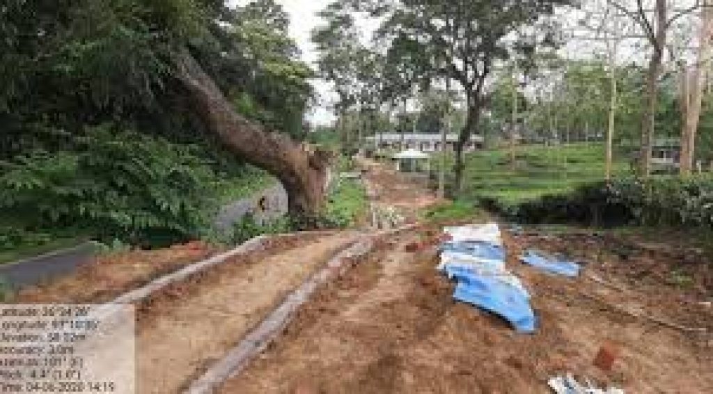 Construction activities on Kaziranga animal corridors
