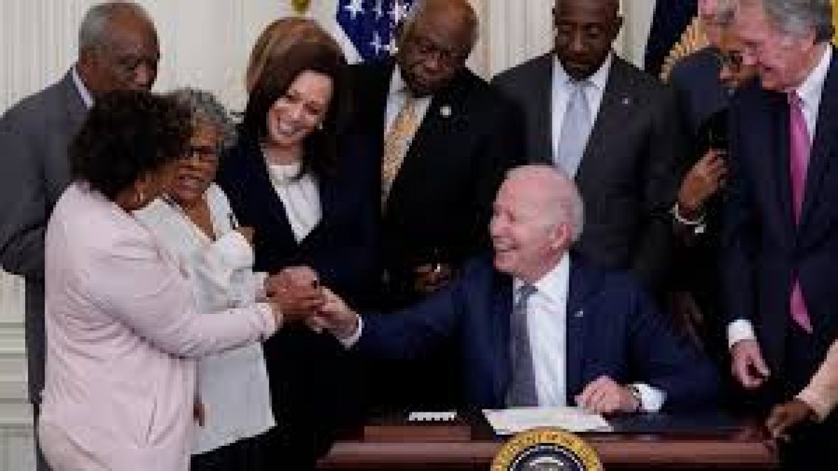 Biden signed bill making Juneteenth a national holiday