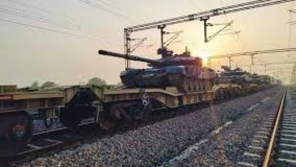 Indian Army holds trial run of train on Dedicated Freight Corridor