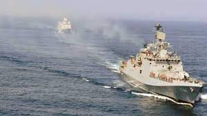 Indian Naval Ship Tabar arrives at St Petersburg, Russia