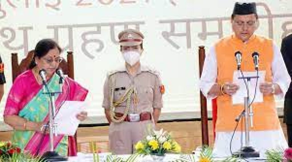 Pushkar Singh Dhami sworn in as new Uttarakhand CM