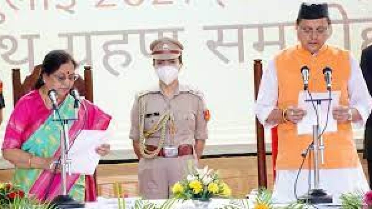 Pushkar Singh Dhami sworn in as new Uttarakhand CM