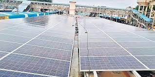 Vijayawada station became the first Solar Railway Station in the country to be covered with 130 kWp solar panels