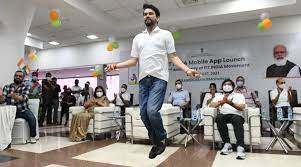 Anurag Thakur launched Fit India Mobile Application