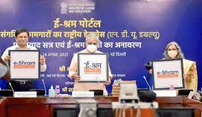 Centre launched e-SHRAM portal for unorganised sector workers