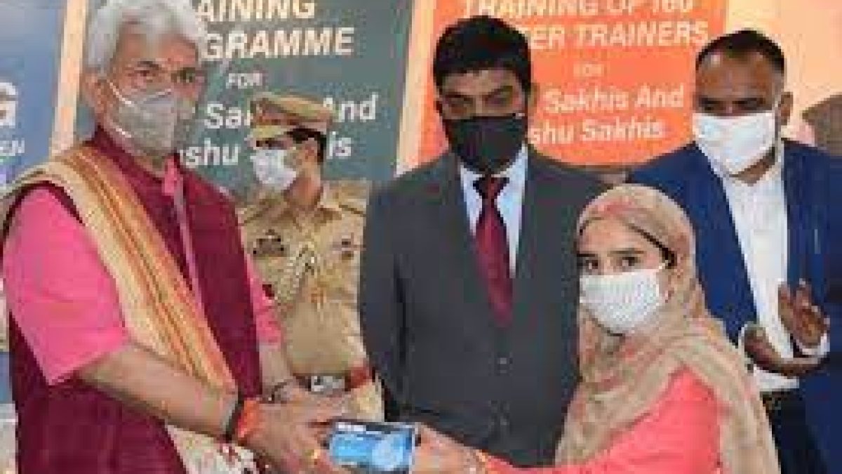 Jammu and Kashmir Lieutenant Governor Manoj Sinha launches Mission ‘One Gram Panchayat-One DIGI-Pay Sakhi’